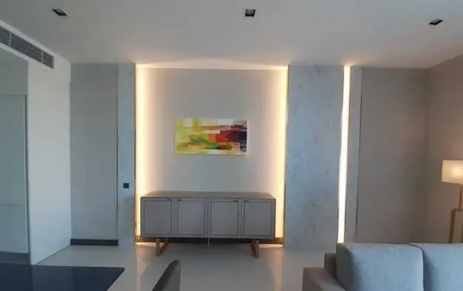 For sale, for rent, Q Sukhumvit, 21st floor, spacious room, 2 bedrooms, fully furnished, ready to move in. Book now, don't miss it, urgent.