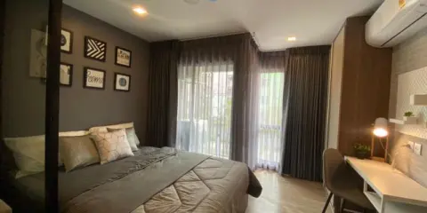 ตกแต่งเสร็จสดๆร้อนๆ หิวกระเป๋าเข้าอยู่ได้เลย ห้อง Silver Grey เรียบหรู ลงตัว เช่า kave town space