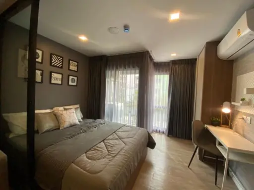 ตกแต่งเสร็จสดๆร้อนๆ หิวกระเป๋าเข้าอยู่ได้เลย ห้อง Silver Grey เรียบหรู ลงตัว เช่า kave town space images