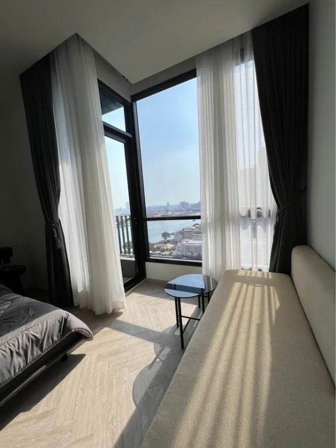 For rent, Chapter Charoennakorn-Riverside, Asian view, nice room, fully furnished, hurry to book, don't miss it.