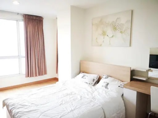 Life @ Ratchada - Suthisan condo for rent, beautiful corner room White tone, comfortable for the eyes, comfortable price, great view. images