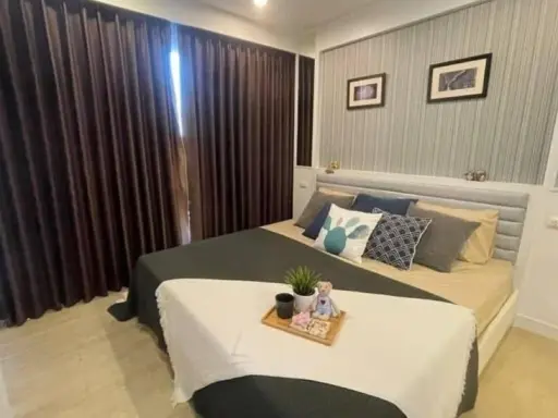 ให้เช่า The Patio Bangsaen ห้องมุมให้ความเป็นส่วนตัว มาพร้อมเฟอร์และเครื่องใช้ไฟฟ้าครบครัน วิวทะเลสวย จองเลย images