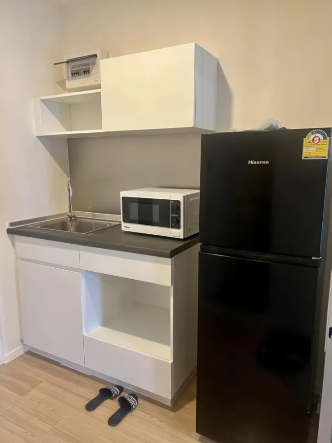 For rent LPN Chaengwattana - Pak Kret, nice room, bright tones, clean, high view, don't miss it.