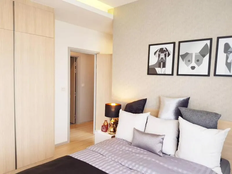 For rent M Jatujak, can raise animals ++ 2 bedrooms, 2 bathrooms, view of Baiyoke building, this room is hard to find, book now!!