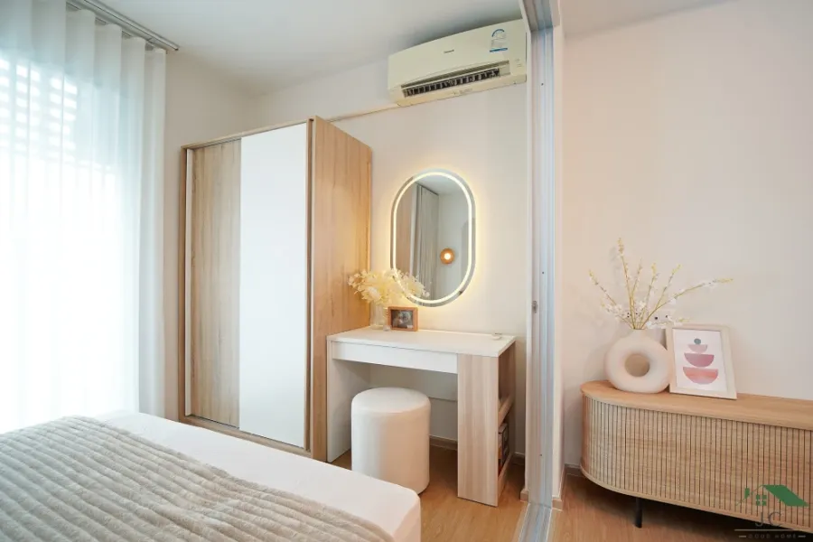 ขาย A Space Me Sukhumvit 77 ห้องน่าอยู่ เฟอร์พร้อม หิ้วกระเป๋าใบเดียวเข้าอยู่ได้เลย