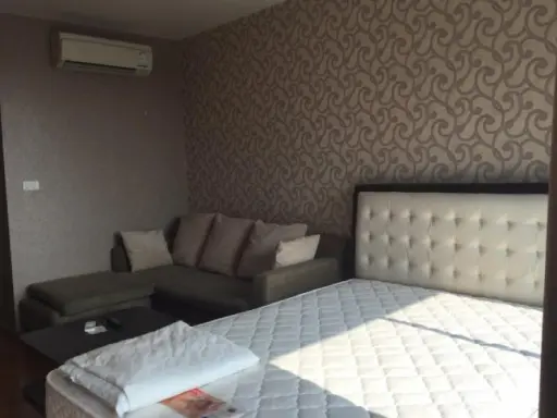 For rent wish@samyan, studio room, 14th floor, fully furnished, built-in furniture, beautiful view, don't miss it