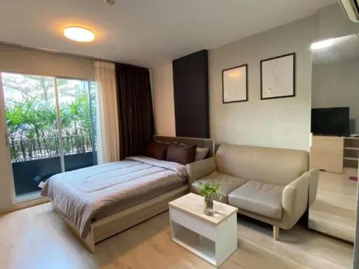 Urgent for rent !! Elio Del Rey condo, fully furnished, good location, convenient to travel by BTS Udomsuk, can't miss it !! images