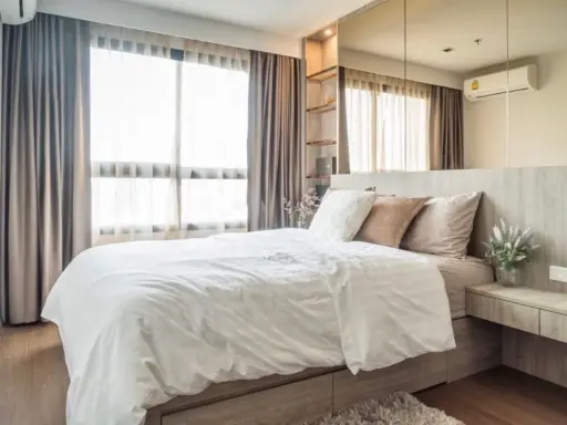 ขาย เช่าIdeo Sukhumvit 93 ห้องแต่งคุมโทน พื้นที่ใช้สอยเยอะ บิ้วอินหัวเตียงอย่างดี ห้ามพลาด