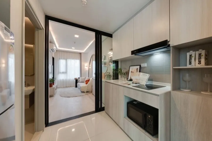 Cobe Ratchada-Rama 9 for sale, private with only 8 units per floor, the only building with a Sky Lounge, must arrange.