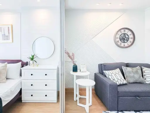 For sale: Lumpini Mega City Bangna. Rooms are divided into sections. Fully furnished with separate kitchen. Not booking is making a big mistake. images
