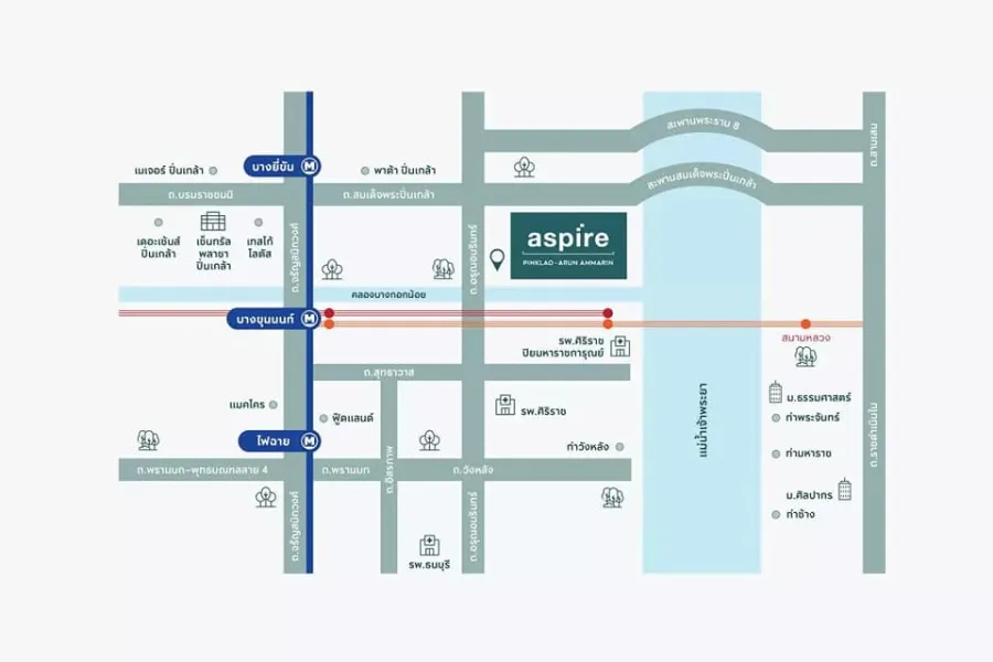 Sale down payment, Condo Aspire Pinklao - Arun Amarin, 4th floor, pool view Comes with a great price, hurry to reserve