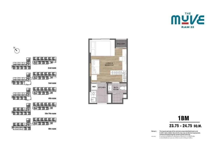 ขายดาวน์คอนโด THE Muve ram 22 ห้องสตูดิโอ ชั้น 3 ไม่สูง ในราคาราคาสุดย่อมเยาว์ ซื้อเลยอย่าพลาด