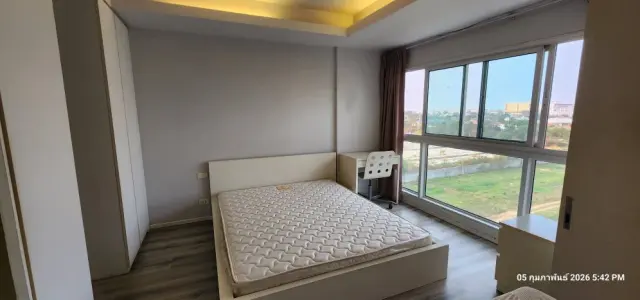 ให้เช่า ดับเบิ้ล เลค คอนโดมิเนียม แบบ 1 bedroom ห้องแยกเป็นสัดส่วน เครื่องใช้ไฟฟ้า ครบ ( มีเครื่องซักผ้า ) รีบจองเลย images