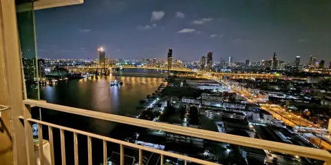 ให้เช่า Lumpini Park Riverside Rama 3 ชั้น 36 วิวแม่น้ำสวยมาก มาพร้อมเตียงนอนใหญ่ นอนสบาย จองเลย