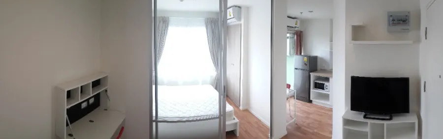 For rent, Lumpini Park Petchkasem 98, high floor, clear view, very airy. With full furniture set. If interested, hurry up.