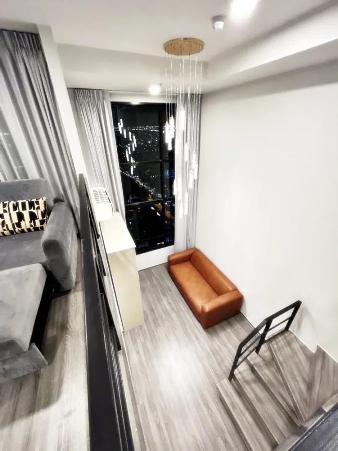 For rent!! Ideo Ramkhamhaeng - Lamsalee Station, 35th floor, beautiful and luxurious room, fully furnished, ready to move in! Reserve now!!