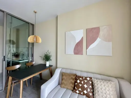 ให้เช่า Rhythm Ekkamai Estate 1 ห้องนอน 1 ห้องน้ำ ตกแต่งคุมโทน เฟอร์ครบครัน จองเลย images