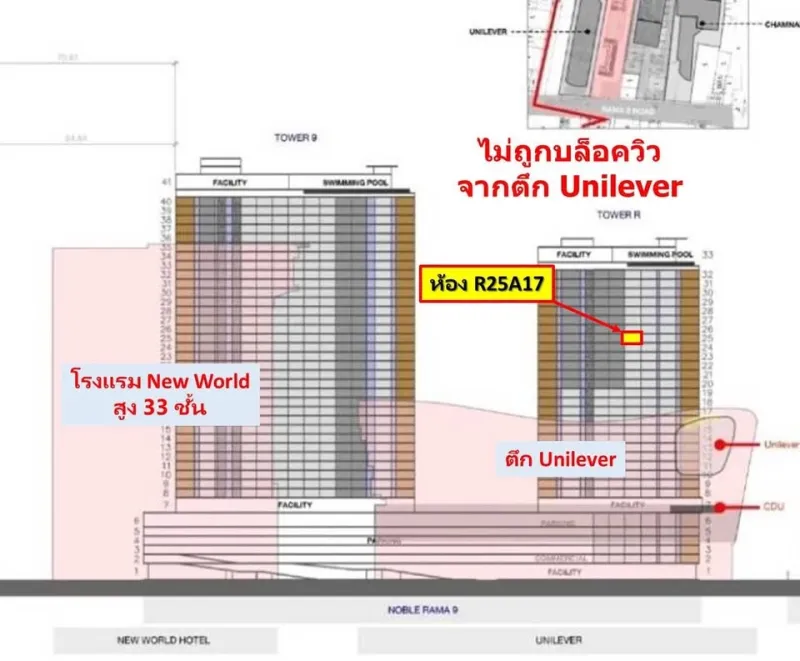 ขายดาวน์ โนเบิล นิว ดิสทริค อาร์ไนน์ ชั้น 25 ตึกหน้า วิวสวยมาก ไม่ถูกบล็อค ทำเลสุดปัง ที่คุณไม่ควรพลาด