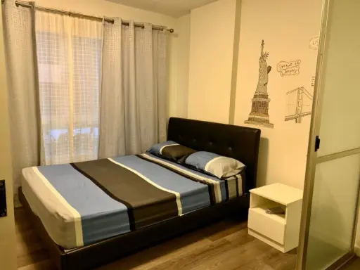 Sell / rent urgently !! D Condo Campus Resort Bangna, beautiful room, lots of furniture, near ABAC, ready to move in !!