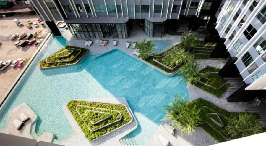 For sale, for rent!! Condo Ideo Q Chula-Samyan, 14th floor, swimming pool view. Fully furnished, ready to move in, don't miss it!!