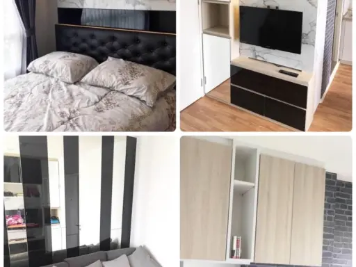 Condo for rent, Lumpini Ville Ratchaphruek-Bang Waek, nice room, built-in marble wall, fully furnished, good price, book now