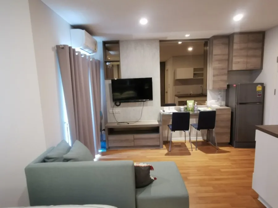 For rent!! Condo Lumpini Place Bangna Km.3, 8th floor, Building C, beautiful room, fully furnished, ready to move in, don't miss it!!