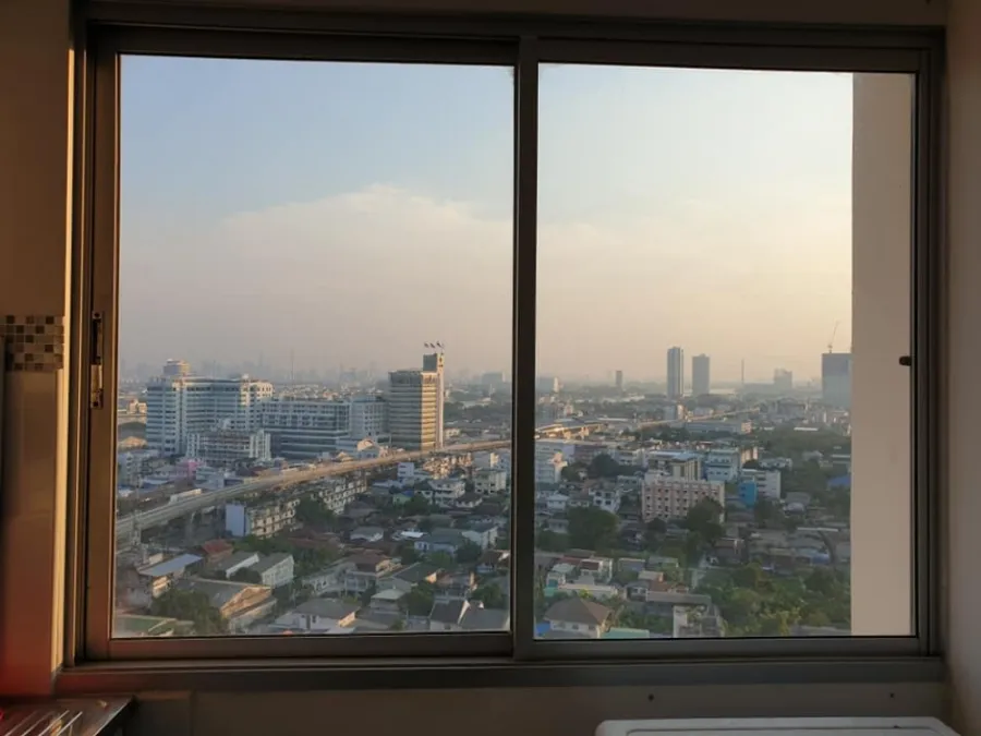 Sale/Rent Condo City Home Ratchada-Pinklao. (Charansanitwong 95/1), 20th floor, river view, ready to move in. Hurry up to reserve!!