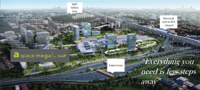 Condo sales down a space Mega, beautiful view, close to department stores and expressways, convenient transportation, book now !!!