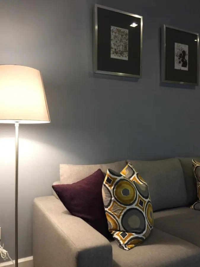 Condo for rent, The Seed Mingle, Sathorn-Suanplu, room with a lot of space, not uncomfortable, fully furnished, ready to move in.