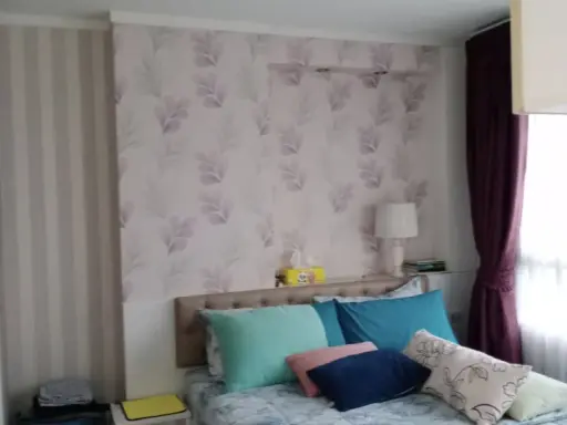 For sale: Lumpini Place Borom Ratchachonni–Pinklao, north-facing room, 9th floor, with excellent wallpaper. Reserve now!