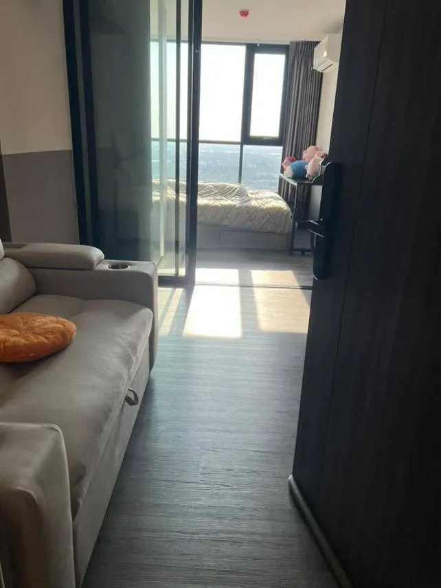 For rent!! Condo The Origin Sukhumvit-Sai Luat, E22 Station, 27th floor, fully furnished, ready to move in! Don't miss out!!