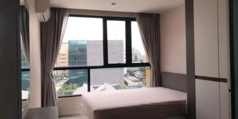 ปล่อยเช่า The cube plus condo แจ้งวัฒนะ ห้องกั้นเป็นสัดส่วน เฟอร์ครชุด ลากกระเป๋าเข้ามาอยู่ได้เลยจ้า