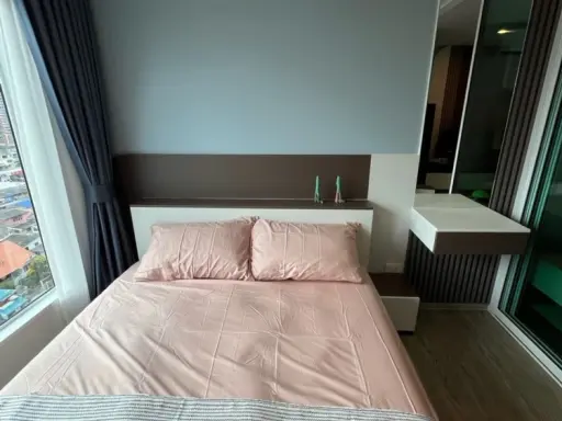 Condo for rent Regent Home Bangna, brand new, Hommy style, near BTS, reserve now!