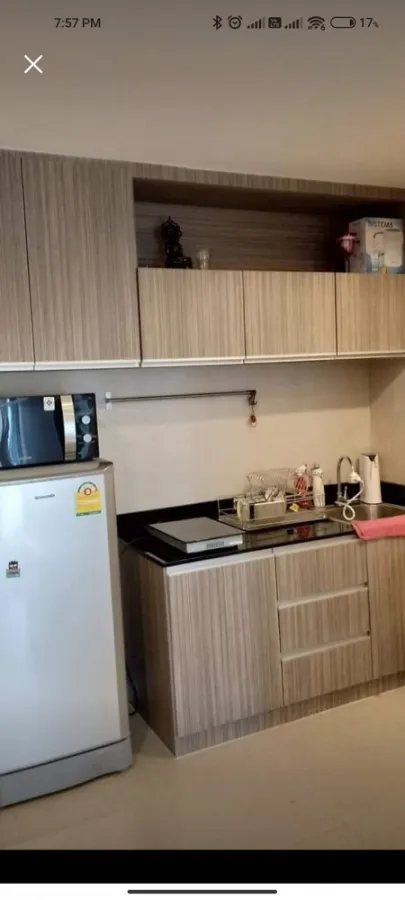 Condo for rent, The Series Udomsuk 29, wide room, 6th floor, pool view with facilities, book now.