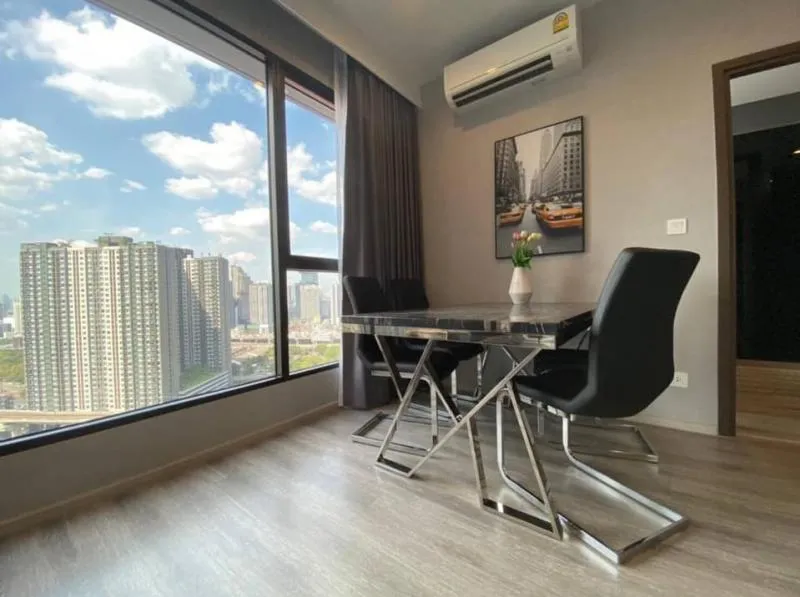 Condo for rent, ideo mobi Asok, 2 bedrooms, 1 bathroom, 23rd floor, city view, comes with full facilities, hurry up