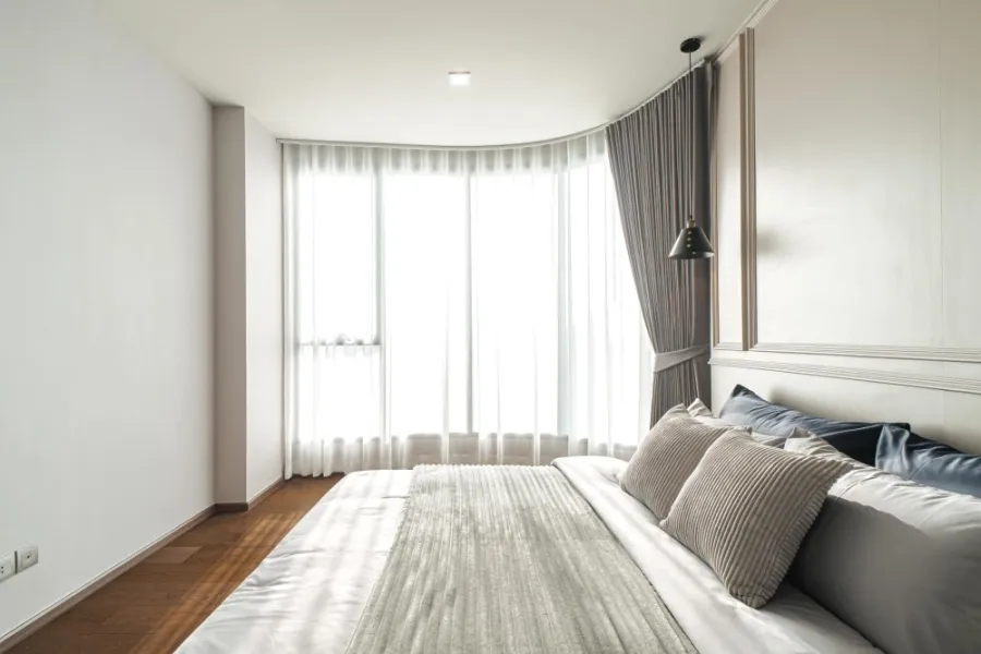 For rent, ldeo Q Sukhumvit 36, 38th floor, panoramic view, Built in English Luxury style, good like this, hurry and reserve now.