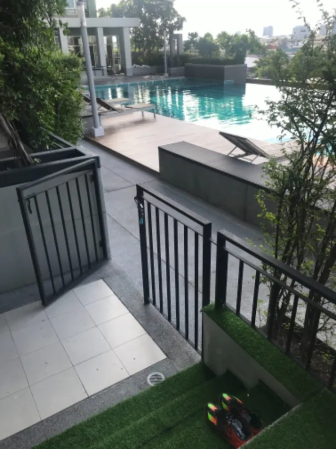 Condo for sale, Lumpini Place Suksawat-Rama 2, beautiful room, pool view, built-in furniture, good location, hurry and book now!!