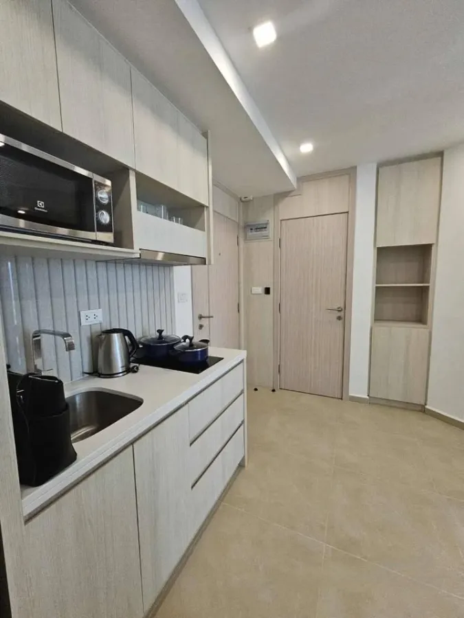 ให้เช่า Condo City Garden Olympus ห้องพร้อมอยู่ ตกแต่งมินิมอล จองเลยห้ามพลาด
