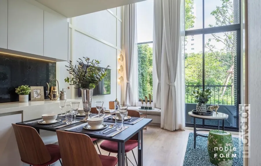 ขายดาวน์ Noble Form Thonglor ห้องแบบ Fullplex 1-bedroom วิวซอยทองหล่อ ตกแต่งน่าอยู่ จองเลย