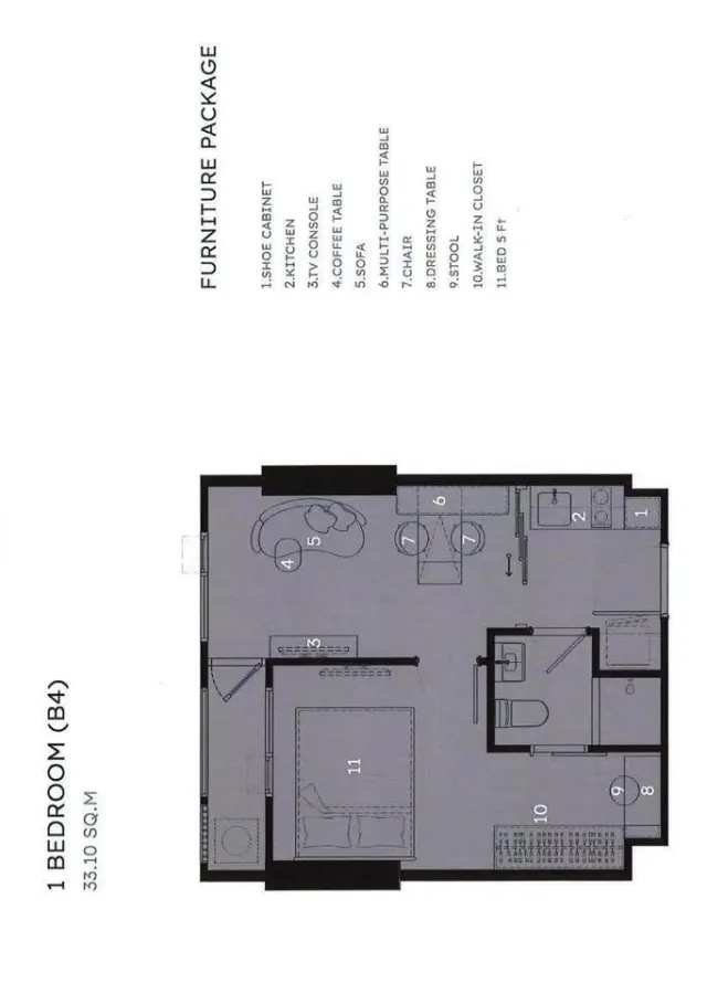 Selling down payment COBE Ratchada-Rama 9, Building E, 3rd floor, includes quality furniture and full amenities. Hurry and reserve now.