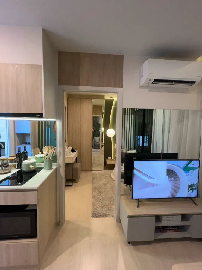 Selling down payment Nue Mega Bangna, 1BED room, 10th floor, Mega Bangna view, open view, not blocked, good ventilation, reserve now.