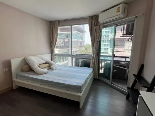 For rent: Swift Condo ABAC Bangna, 2nd floor, pool and fitness view. 2 bedrooms, 1 bathroom. A must-see!
