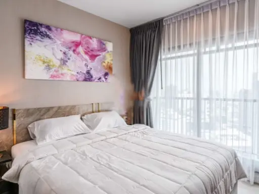 Condo for rent Life Sukhumvit 48, beautiful room, fully furnished, high floor, don't wait.