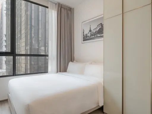 For rent, Park Origin Phayathai, room decorated in Minimal style, very livable, high ceilings, airy, hurry and reserve it quickly.