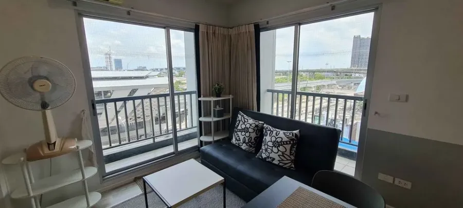 Condo for rent, The Key Chaengwattana, 6th floor, not very high, spacious room, great view, you shouldn't miss it.