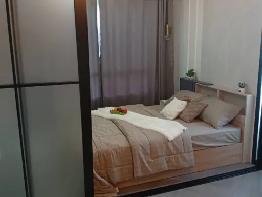 For sale: Dcondo Campus Resort Bangna, 6th floor, clubhouse and swimming pool view, fully furnished, ready to move in, reserve now.