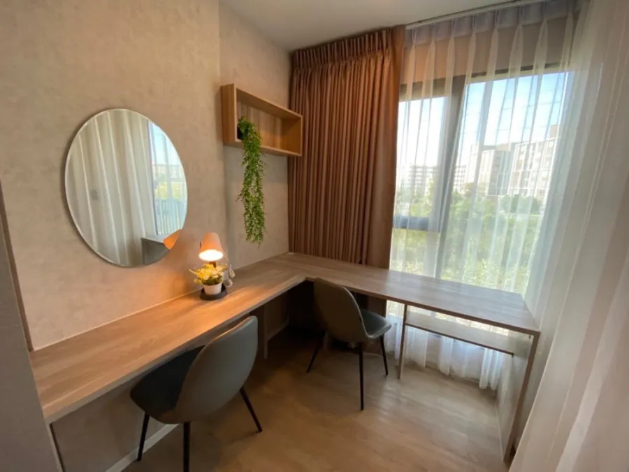 For rent KAVE TU, Building D, outside view, airy and comfortable The wall is attached to the wall around the room. Very nice. Hurry up to reserve befo