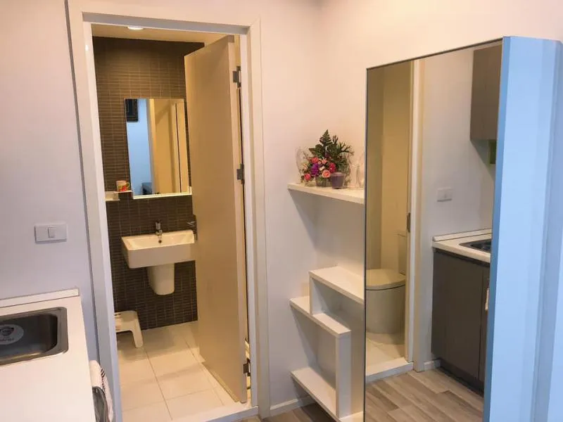 ปล่อยเช่า the key phahonyothin 1 Bedroom ชั้น 5 ขนาด 33.5 ตร.ม. ตึก C ชั้น 5 ระเบียงหันทิศเหนือ