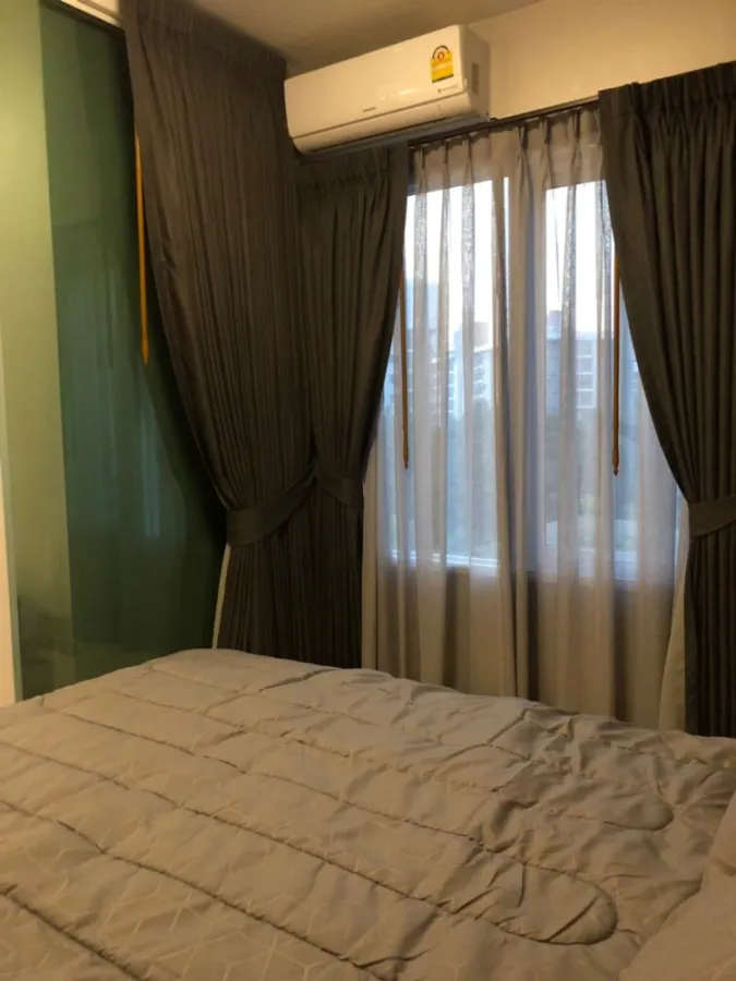 Condo for sale, rent, Chapter One Eco Ratchada-Huai Khwang, corner room, complete with furniture and electrical appliances.