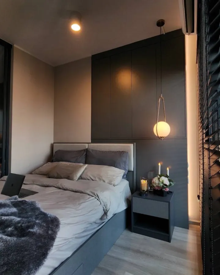 For rent/sale Condo IDEO Ratchada-Sutthisan, 21st floor, room facing north, room is a single corridor, very private, buy now.